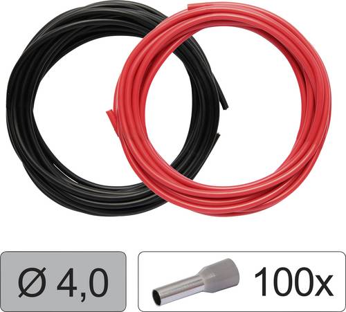 Quadrios 25CW130 Conducteur individuel LiFY 4.0 mm² rouge, noir 1 set