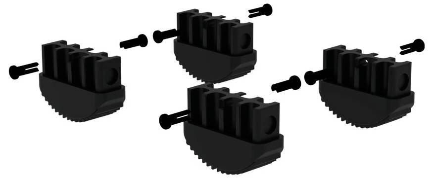 MUNK Günzburger Steigtechnik 019195 Innenschuh 4St.