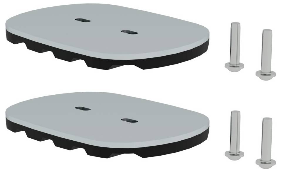 MUNK Günzburger Steigtechnik 019213 Fußplatten 2St.