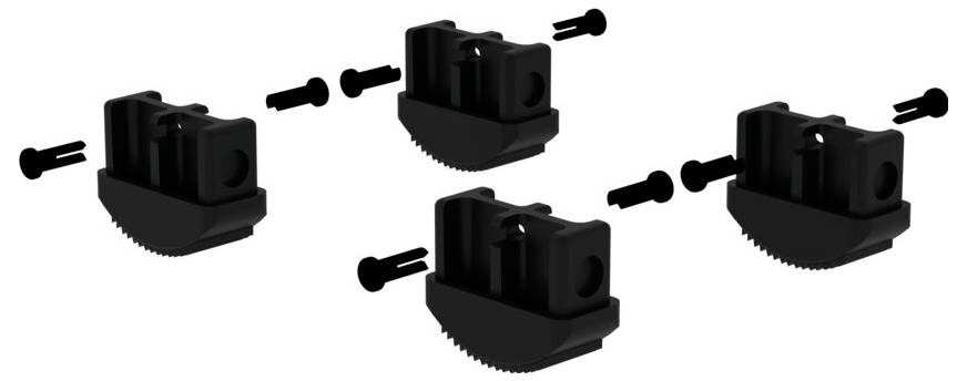 MUNK Günzburger Steigtechnik 019190 Innenschuh 4St.