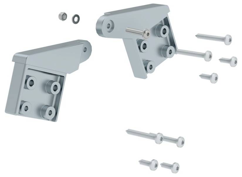 MUNK Günzburger Steigtechnik 019296 Ersatzscharnier-Set 2St.