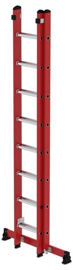 MUNK Günzburger Steigtechnik 035528 GFK/Alu Sprossen-Schiebeleiter