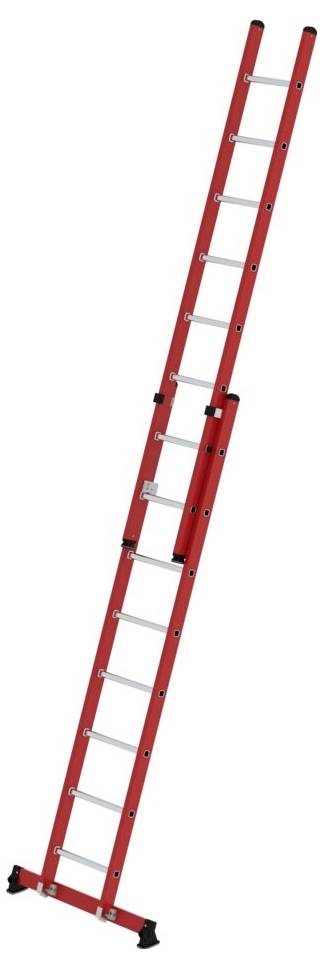 MUNK Günzburger Steigtechnik 035528 GFK/Alu Sprossen-Schiebeleiter