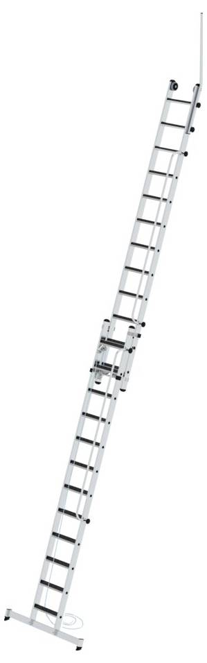 MUNK Günzburger Steigtechnik 040695 Aluminium Stufen-Seilzugleiter