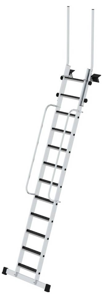 MUNK Günzburger Steigtechnik 040352 Aluminium Stufen-Anlegeleiter