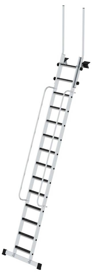 MUNK Günzburger Steigtechnik 040354 Aluminium Stufen-Anlegeleiter