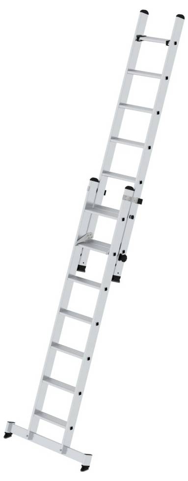 MUNK Günzburger Steigtechnik 040660 Aluminium Stufen-Schiebeleiter