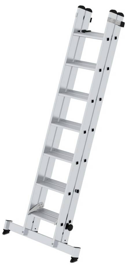 MUNK Günzburger Steigtechnik 040660 Aluminium Stufen-Schiebeleiter