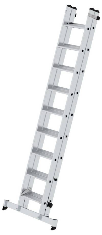 MUNK Günzburger Steigtechnik 040663 Aluminium Stufen-Schiebeleiter