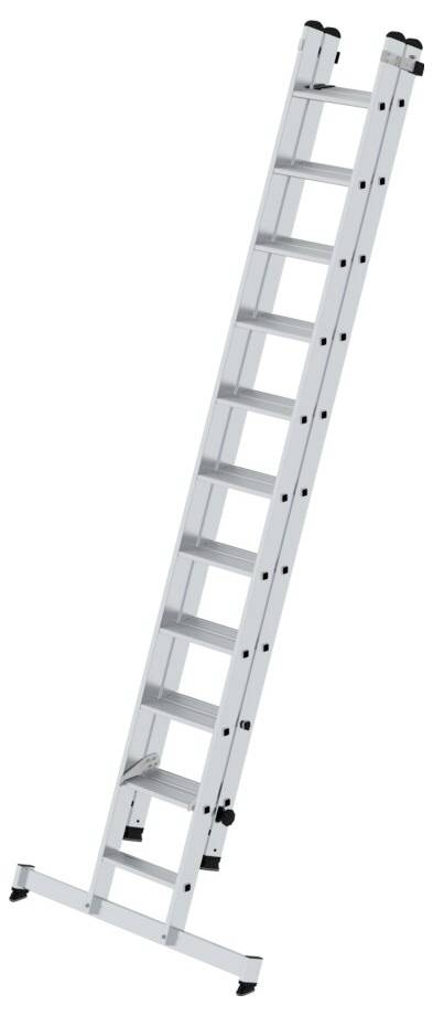 MUNK Günzburger Steigtechnik 040666 Aluminium Stufen-Schiebeleiter