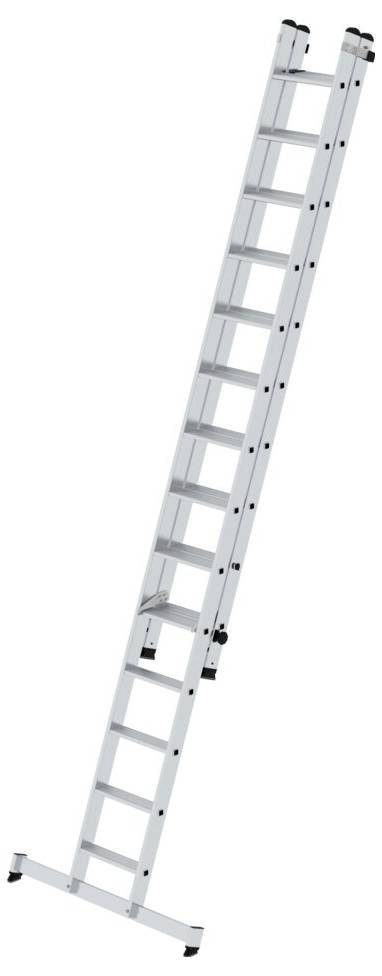 MUNK Günzburger Steigtechnik 040669 Aluminium Stufen-Schiebeleiter