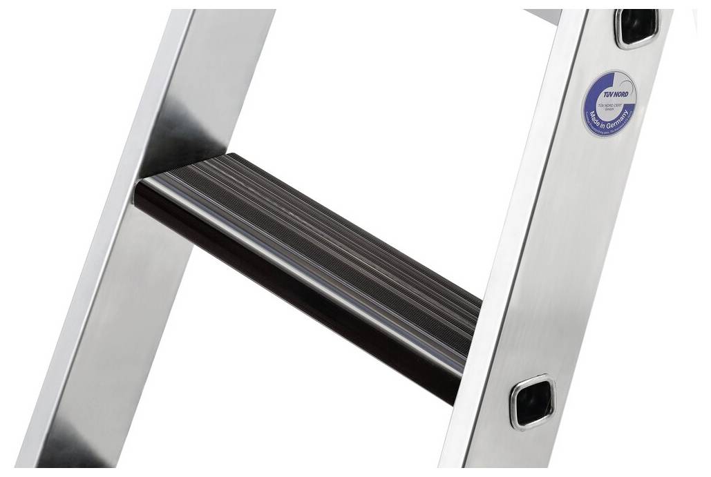 MUNK Günzburger Steigtechnik 042114 Aluminium Stufen-Stehleiter