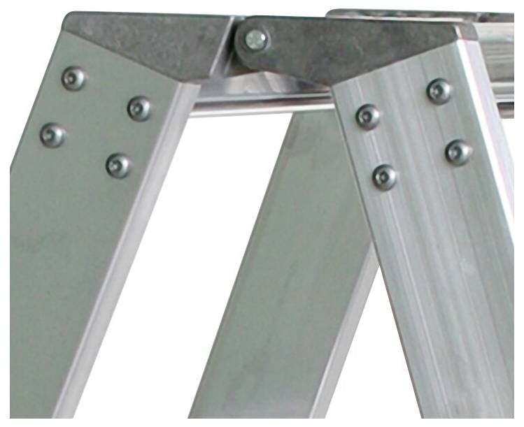 MUNK Günzburger Steigtechnik 042218 Aluminium Stufen-Stehleiter