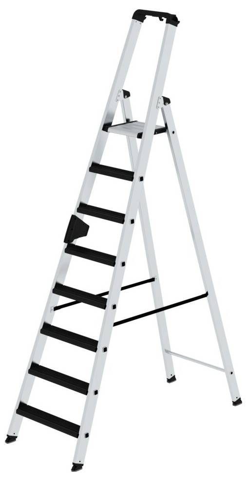 MUNK Günzburger Steigtechnik 042109 Aluminium Stufen-Stehleiter