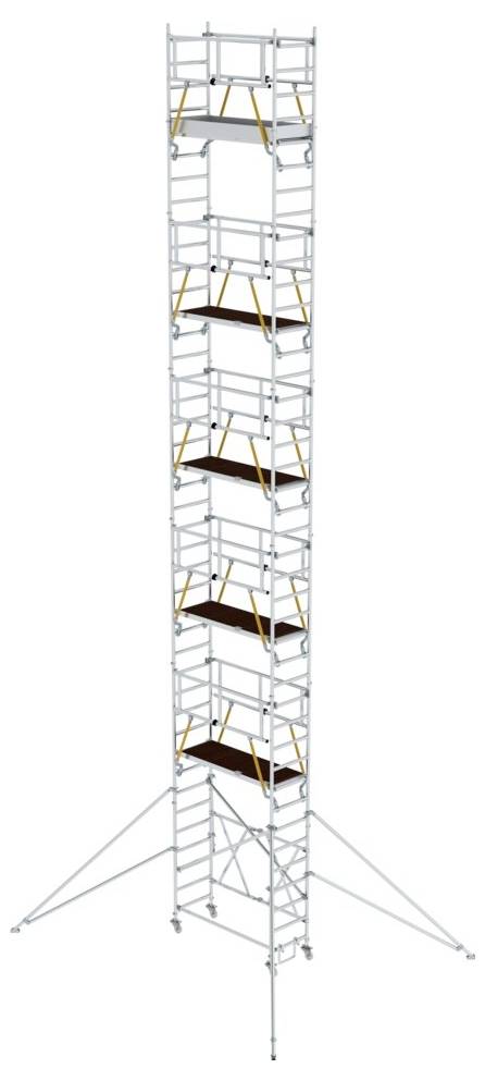 MUNK Günzburger Steigtechnik 115104 Aluminium Klappgerüst Montage ohne Werkzeug Arbeitshöhe (max.): 1.304m