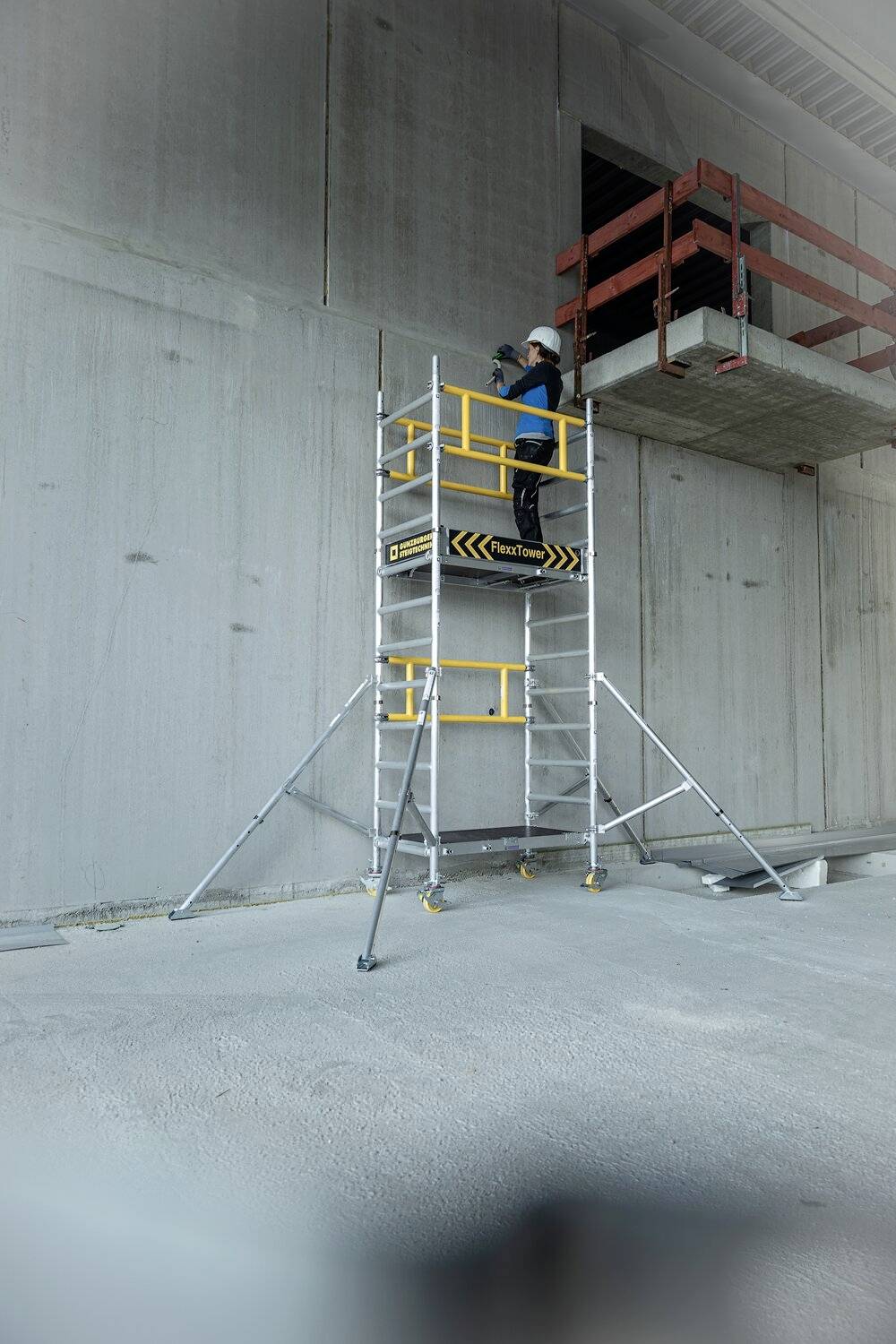 MUNK Günzburger Steigtechnik 125100 Aluminium beschichtet, Aluminium Klappgerüst