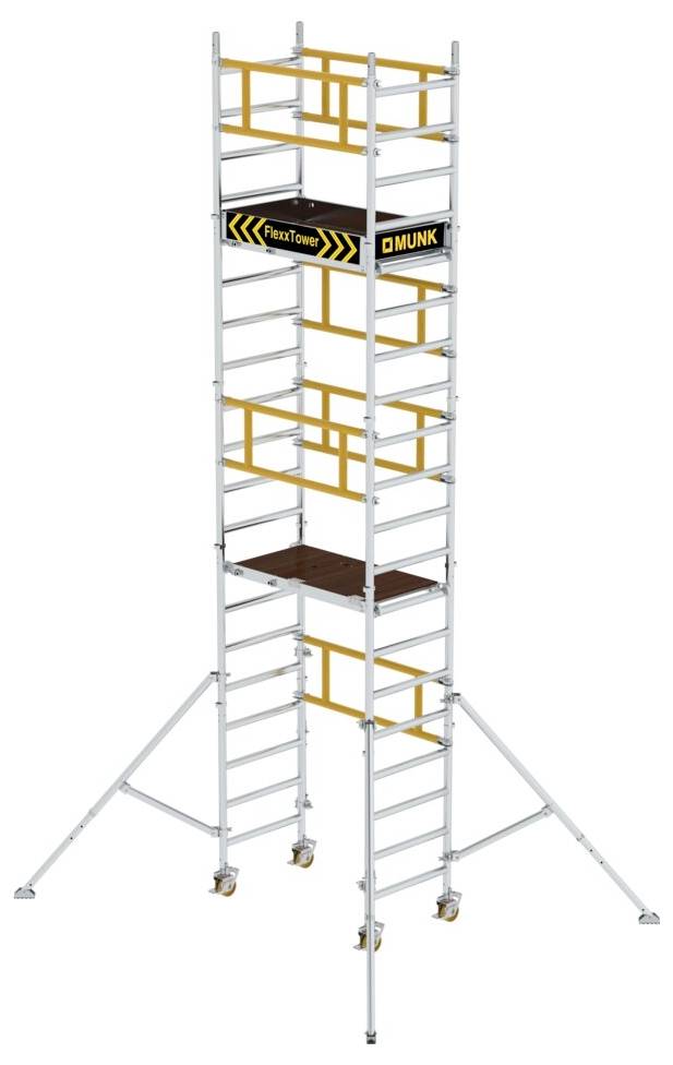 MUNK Günzburger Steigtechnik 125100 Aluminium beschichtet, Aluminium Klappgerüst