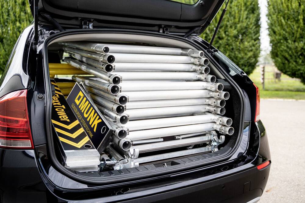 MUNK Günzburger Steigtechnik 125111 Aluminium beschichtet, Aluminium Rollgerüst