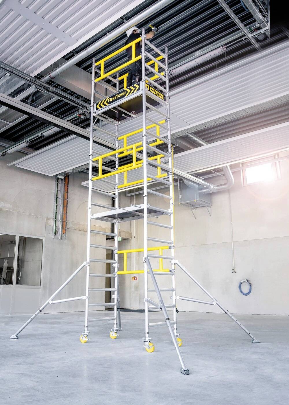 MUNK Günzburger Steigtechnik 125122 Aluminium beschichtet, Aluminium Rollgerüst