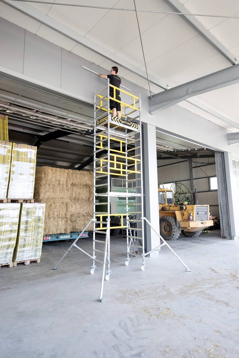 MUNK Günzburger Steigtechnik 125123 Aluminium beschichtet, Aluminium Rollgerüst