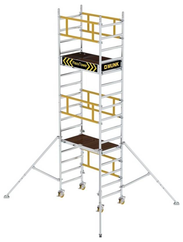 MUNK Günzburger Steigtechnik 125123 Aluminium beschichtet, Aluminium Rollgerüst