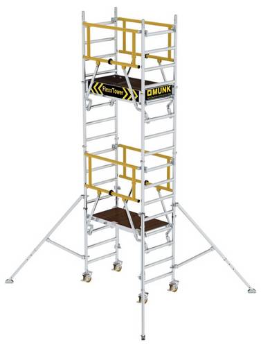 MUNK Günzburger Steigtechnik 125133 Aluminium beschichtet, Aluminium Rollgerüst