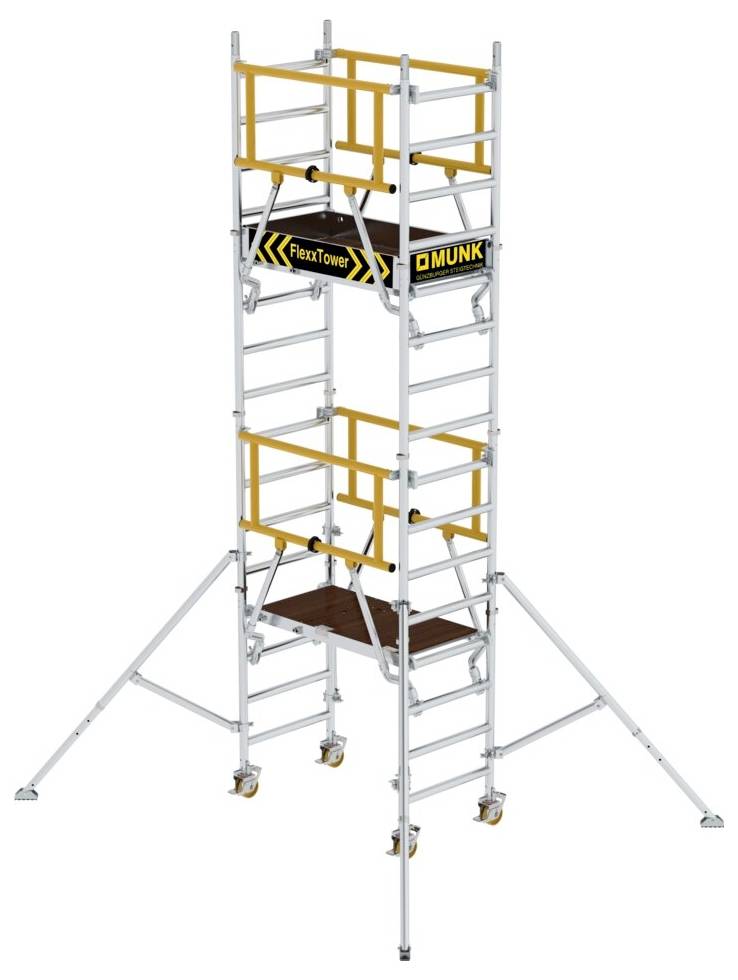 MUNK Günzburger Steigtechnik 125133 Aluminium beschichtet, Aluminium Rollgerüst