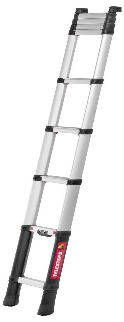 Telesteps 115463 Aluminium, eloxiert Stufen-Teleskopleiter Arbeitshöhe (max.): 3800mm