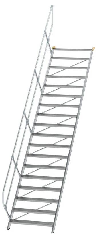 MUNK Günzburger Steigtechnik 600358 Aluminium, Stahl verzinkt Treppe