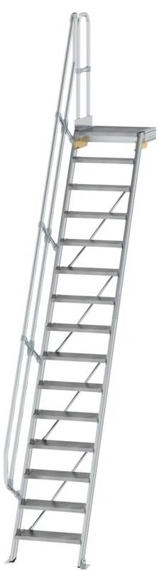 MUNK Günzburger Steigtechnik 600375 Aluminium, Stahl verzinkt Treppe