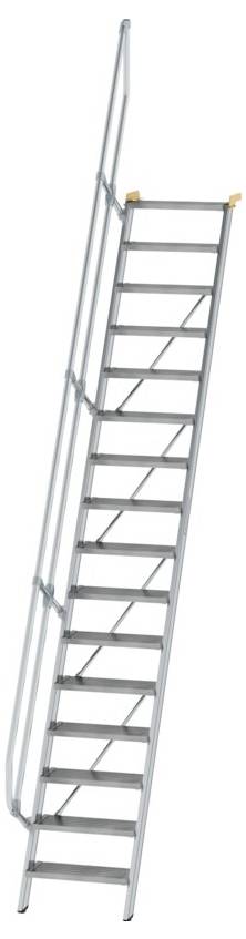 MUNK Günzburger Steigtechnik 600216 Aluminium, Stahl verzinkt Treppe