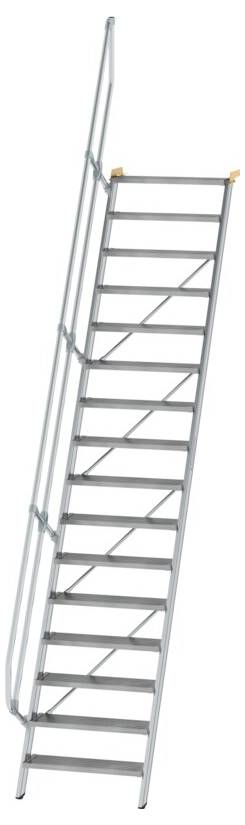 MUNK Günzburger Steigtechnik 600236 Aluminium, Stahl verzinkt Treppe