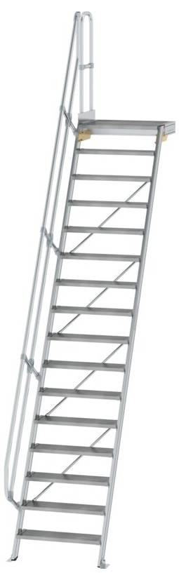 MUNK Günzburger Steigtechnik 600396 Aluminium, Stahl verzinkt Treppe