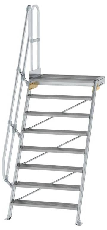 MUNK Günzburger Steigtechnik 600408 Aluminium, Stahl verzinkt Treppe