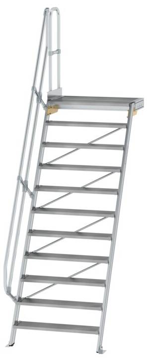 MUNK Günzburger Steigtechnik 600411 Aluminium, Stahl verzinkt Treppe