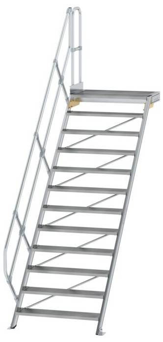MUNK Günzburger Steigtechnik 600472 Aluminium, Stahl verzinkt Treppe