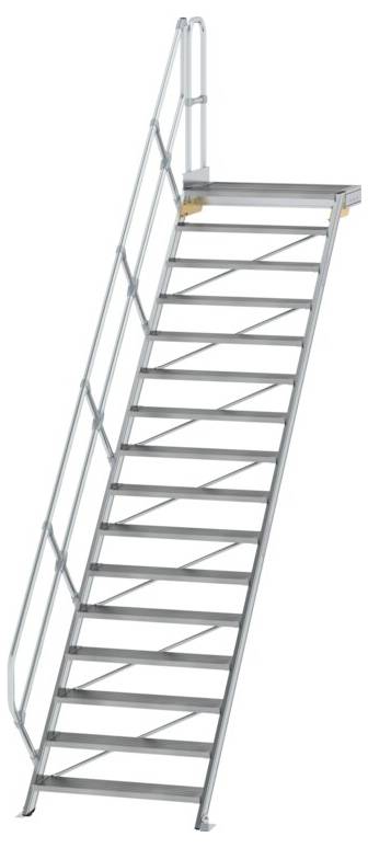 MUNK Günzburger Steigtechnik 600476 Aluminium, Stahl verzinkt Treppe