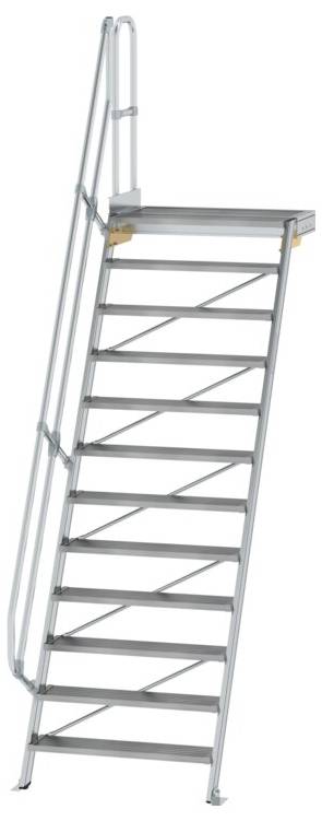 MUNK Günzburger Steigtechnik 600412 Aluminium, Stahl verzinkt Treppe