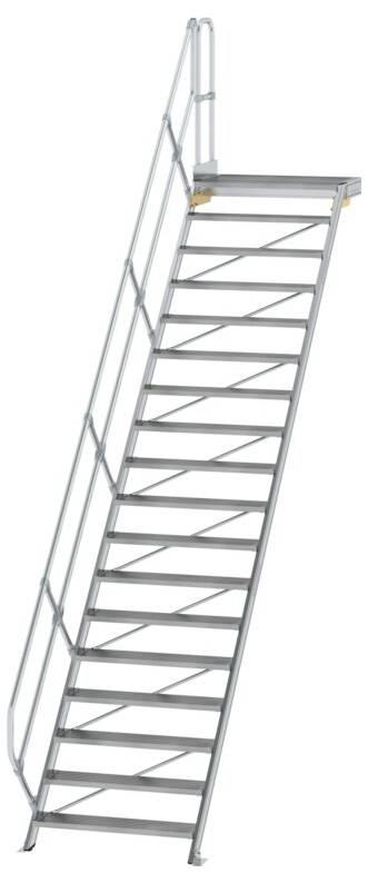 MUNK Günzburger Steigtechnik 600478 Aluminium, Stahl verzinkt Treppe