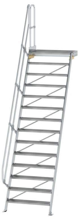 MUNK Günzburger Steigtechnik 600414 Aluminium, Stahl verzinkt Treppe