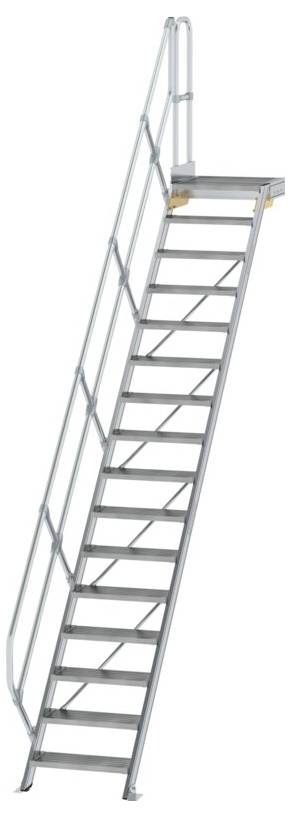 MUNK Günzburger Steigtechnik 600436 Aluminium, Stahl verzinkt Treppe