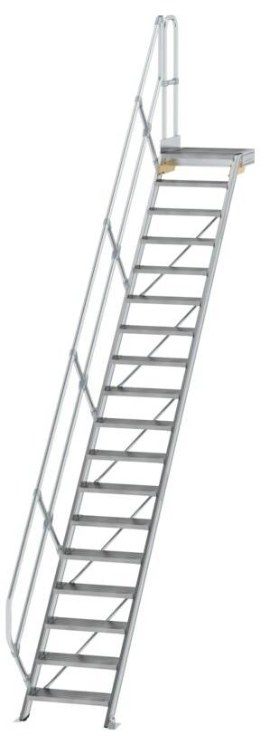 MUNK Günzburger Steigtechnik 600438 Aluminium, Stahl verzinkt Treppe