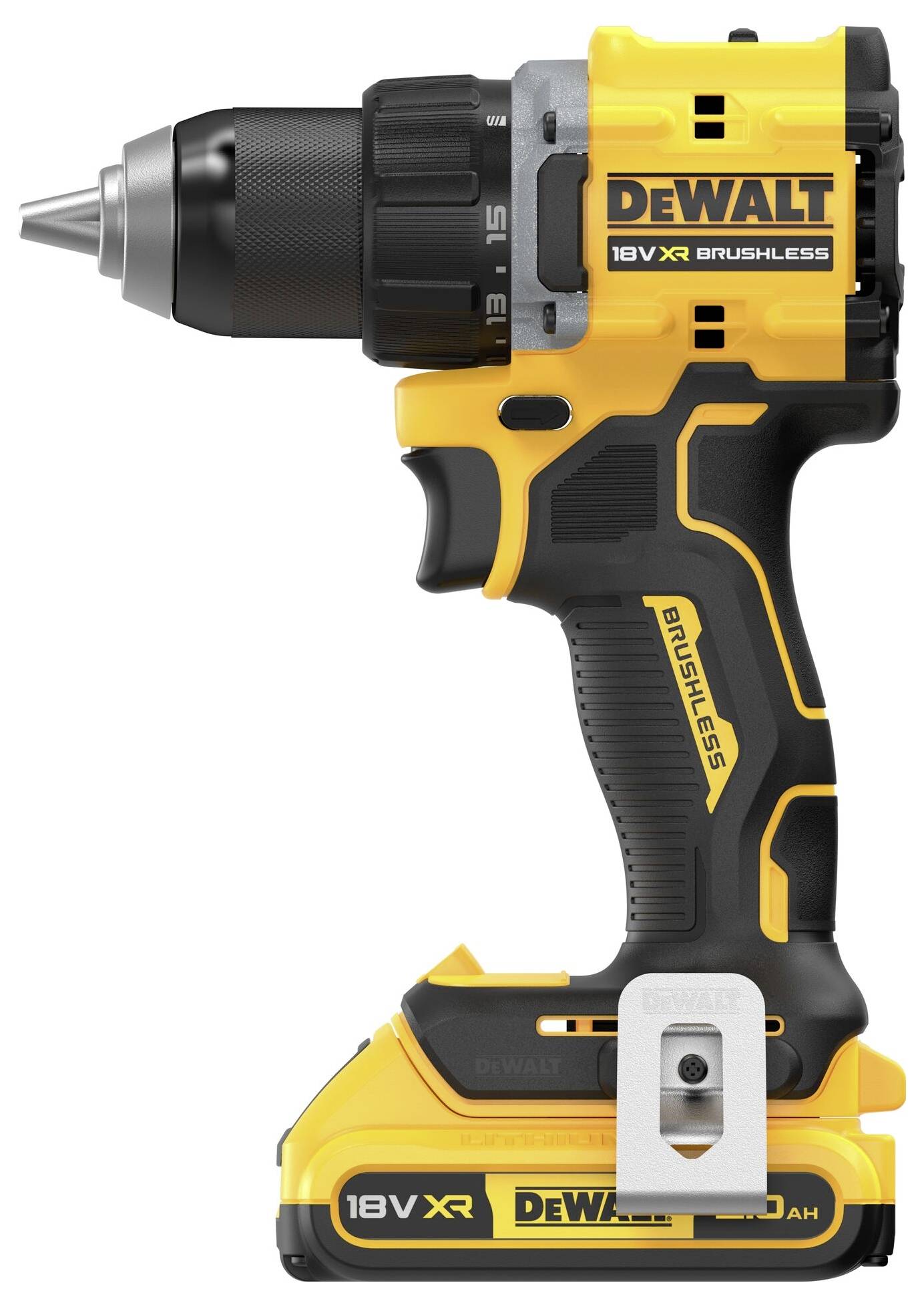 DEWALT DCD794D2T-QW DCD794D2T-QW Akku-Bohrschrauber 18 V 2 Ah Li-Ion inkl. 2. Akku, inkl. Ladegerät, inkl. Koffer