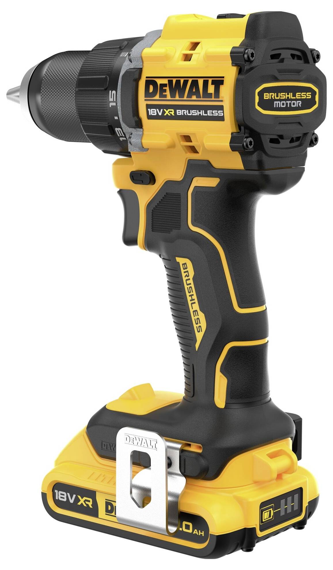 DEWALT DCD794D2T-QW DCD794D2T-QW Akku-Bohrschrauber 18 V 2 Ah Li-Ion inkl. 2. Akku, inkl. Ladegerät, inkl. Koffer