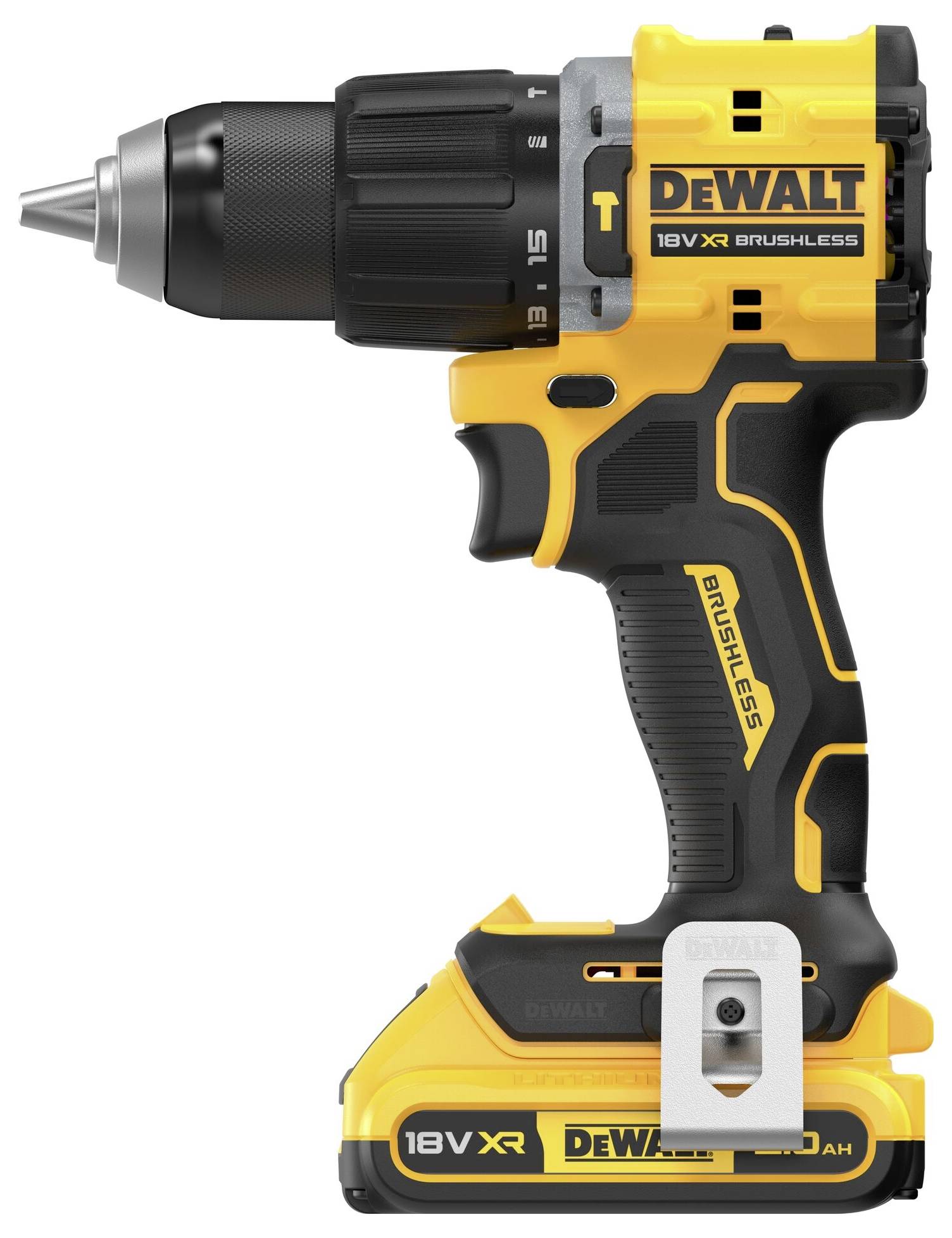 DEWALT DCD799D2T-QW 2-Gang-Akku-Schlagbohrschrauber inkl. 2. Akku, inkl. Ladegerät, inkl. Koffer