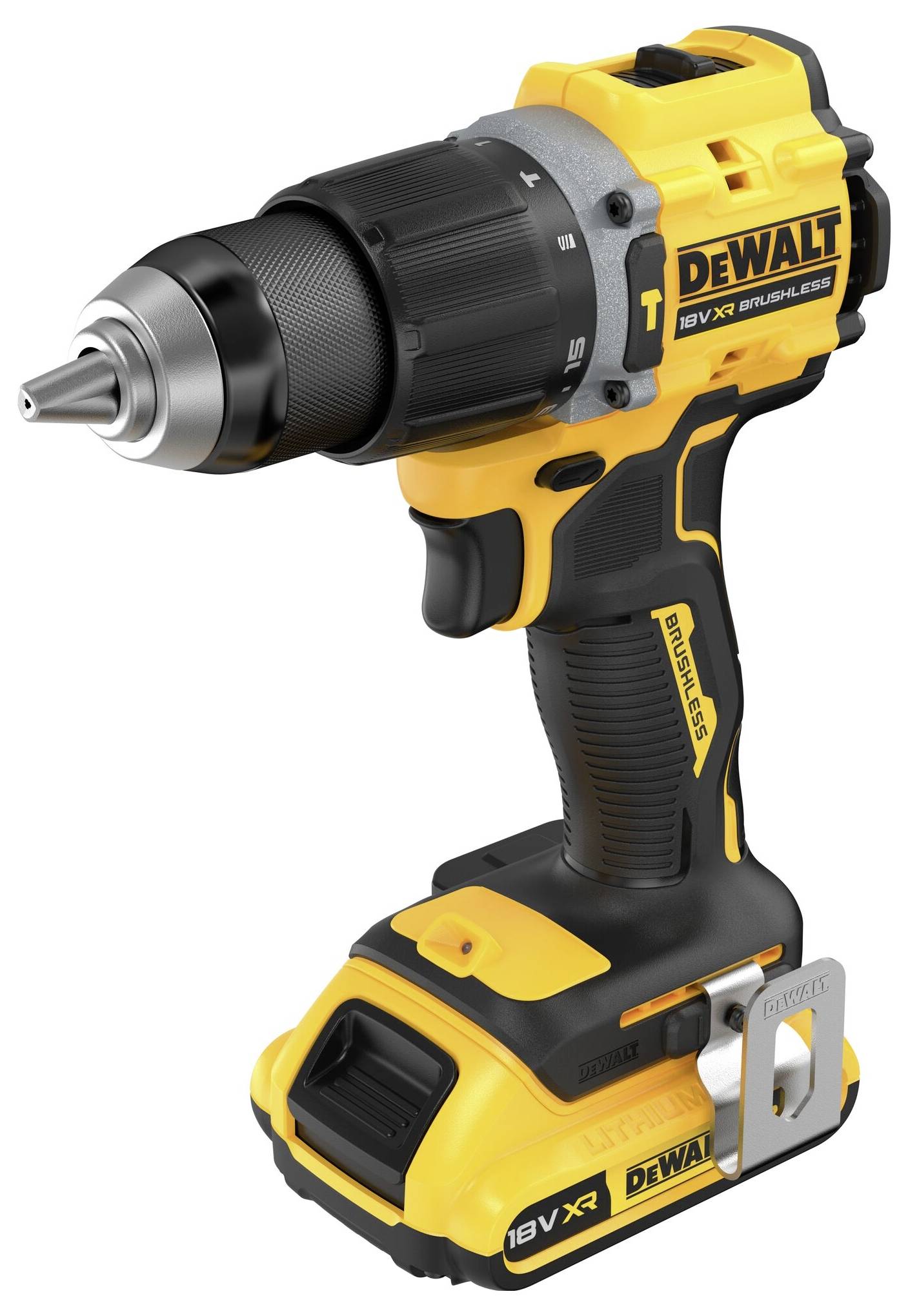 DEWALT DCD799D2T-QW 2-Gang-Akku-Schlagbohrschrauber inkl. 2. Akku, inkl. Ladegerät, inkl. Koffer