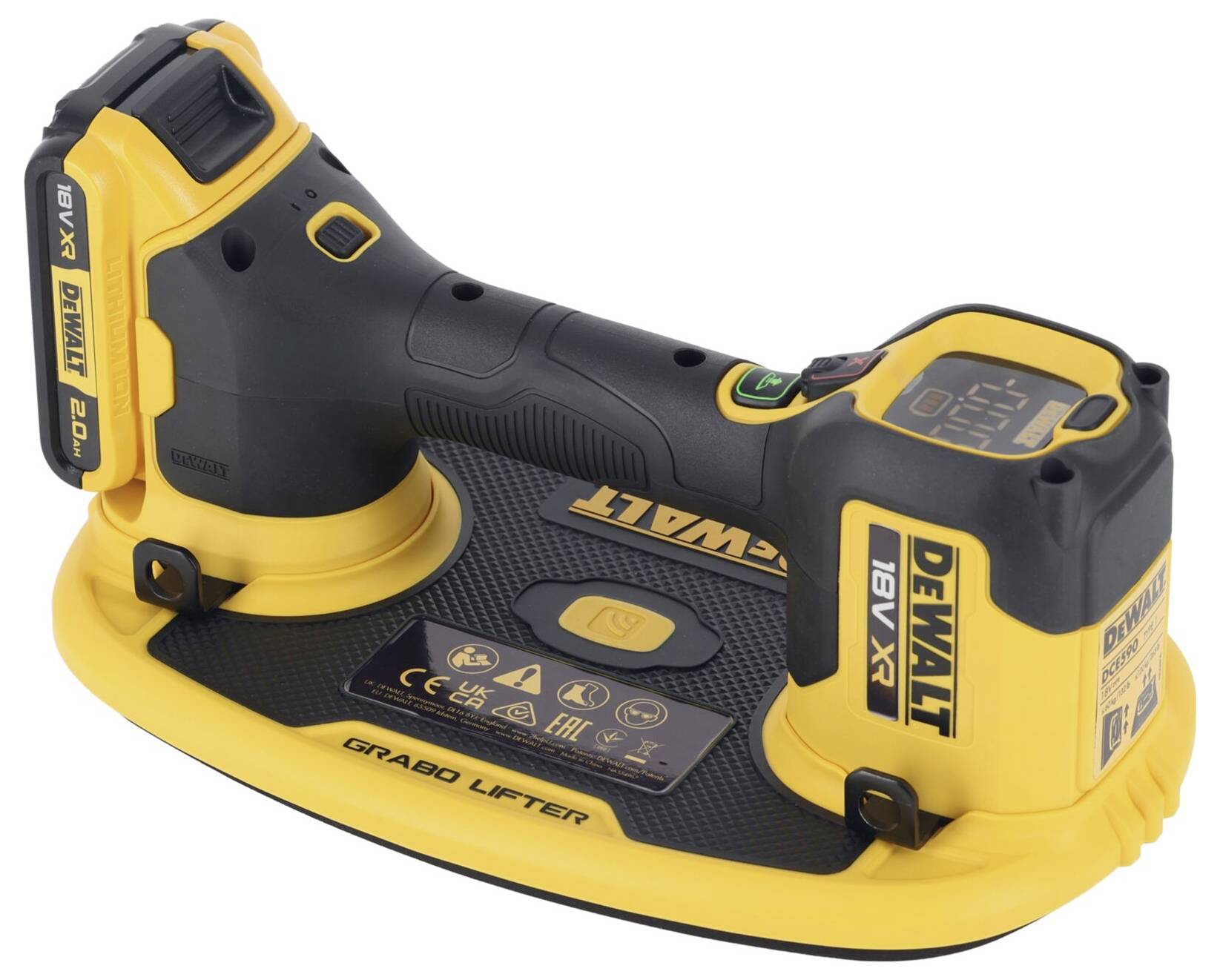 DEWALT DCE590D1T-QW 18V XR Vakuum-Heber Set Tragkraft (max.) 120 kg