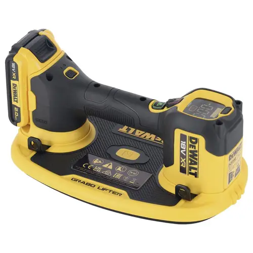 DEWALT DCE590D1T-QW 18V XR Vakuum-Heber Set Tragkraft (max.) 120 kg DEWALT DCE590D1T-QW 18V XR Vakuum-Heber Set Tragkraft (max.) 120 kg