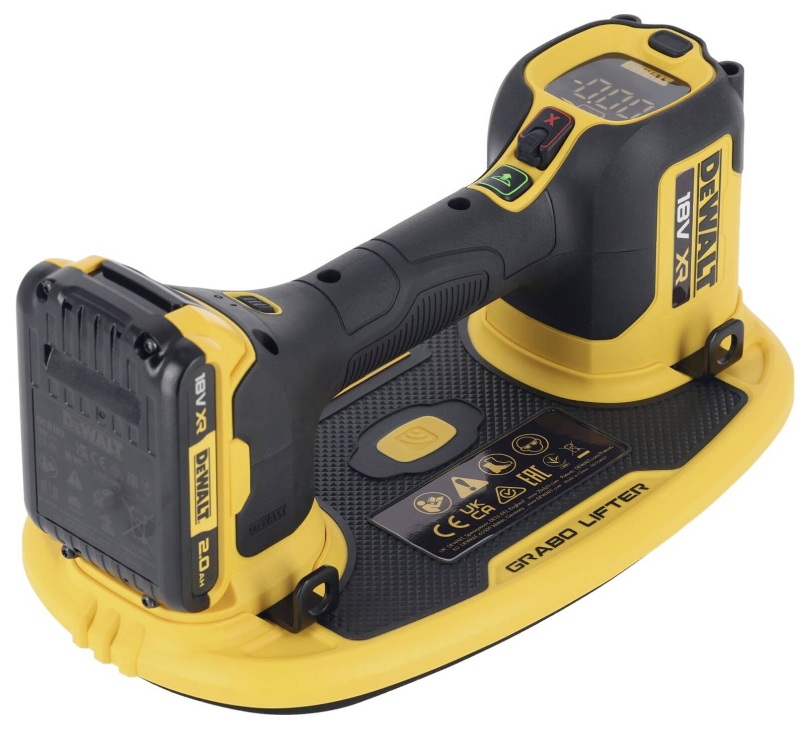 DEWALT DCE590D1T-QW 18V XR Vakuum-Heber Set Tragkraft (max.) 120kg