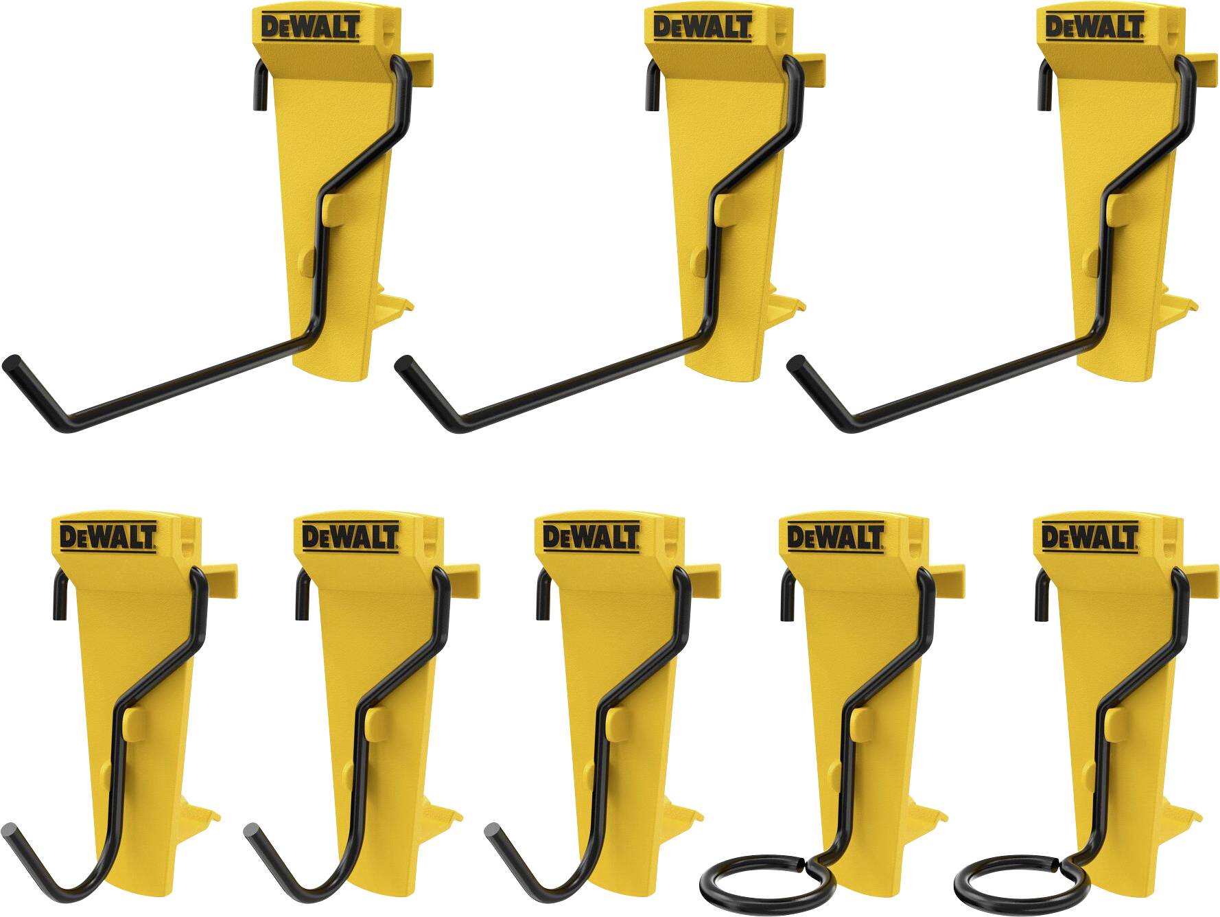 DEWALT DWST82816-0 Hakenset, 8-tlg. - Integriertes Aufbewahrungssystem 8St.